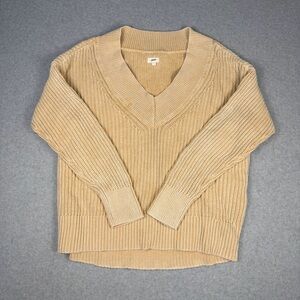 Aerie Tan V-Neck Sweater